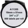 1 x Compatible Dymo LW Multi Purpose Labels 19mm x 51mm - 500 Labels SD11355 S0722550