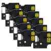 10 x Compatible Dymo D1 Label Tape 9mm Black on Yellow 40918 - 7 metres