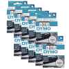 10 x Genuine Dymo D1 Label Tape 9mm Black on Clear 40910 - 7 metres