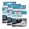 3 x Genuine Dymo D1 Label Tape 9mm Black on Clear 40910 - 7 metres