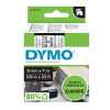 1 x Genuine Dymo D1 Label Tape 9mm Black on White 40913 - 7 metres