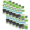 10 x Genuine Dymo D1 Label Tape 9mm Black on White 40913 - 7 metres