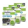 3 x Genuine Dymo D1 Label Tape 9mm Blue on White 40914 - 7 metres