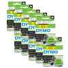 10 x Genuine Dymo D1 Label Tape 9mm Black on Yellow 40918 - 7 metres