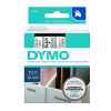 1 x Genuine Dymo D1 Label Tape 12mm Black on Clear 45010 - 7 metres