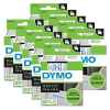 10 x Genuine Dymo D1 Label Tape 12mm Blue on White 45014 - 7 metres