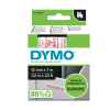 1 x Genuine Dymo D1 Label Tape 12mm Red on White 45015 - 7 metres