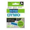 1 x Genuine Dymo D1 Label Tape 12mm Black on Blue 45016 - 7 metres