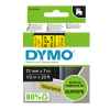 1 x Genuine Dymo D1 Label Tape 12mm Black on Yellow 45018 - 7 metres