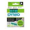 1 x Genuine Dymo D1 Label Tape 12mm Black on Green 45019 - 7 metres