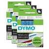 3 x Genuine Dymo D1 Label Tape 19mm Black on Blue 45806 - 7 metres