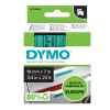 1 x Genuine Dymo D1 Label Tape 19mm Black on Green 45809 - 7 metres