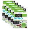 5 x Genuine Dymo D1 Label Tape 19mm White on Black 45811 - 7 metres