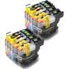 10 Pack Compatible Brother LC-137XL LC-135XL Ink Cartridge Set (4BK,2C,2M,2Y)