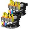 10 Pack Compatible Brother LC-233 Ink Cartridge Set (4BK,2C,2M,2Y)