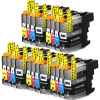 20 Pack Compatible Brother LC-233 Ink Cartridge Set (5BK,5C,5M,5Y)