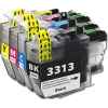 4 Pack Compatible Brother LC-3313 Ink Cartridge Set (1BK,1C,1M,1Y)