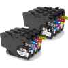 8 Pack Compatible Brother LC-434 Ink Cartridge Set (2BK,2C,2M,2Y)