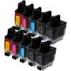 10 Pack Compatible Brother LC-47 Ink Cartridge Set (4BK,2C,2M,2Y)