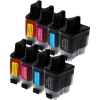 8 Pack Compatible Brother LC-47 Ink Cartridge Set (2BK,2C,2M,2Y)