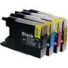 4 Pack Compatible Brother LC-73 Ink Cartridge Set (1BK,1C,1M.1Y)