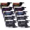 10 Pack Compatible Brother LC-77XL Ink Cartridge Set (4BK,2C,2M,2Y)