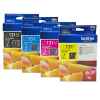 4 Pack Genuine Brother LC-131 Ink Cartridge Set (1BK,1C,1M,1Y)