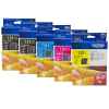 5 Pack Genuine Brother LC-131 Ink Cartridge Set (2BK,1C,1M,1Y)