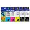 5 Pack Genuine Brother LC-231 Ink Cartridge Set (2BK,1C,1M,1Y)