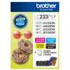 1 x Genuine Brother LC-233 B/C/M/Y Ink Cartridge Photo Value Pack LC-233PVP