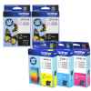 5 Pack Genuine Brother LC-237XL LC-235XL Ink Cartridge Set (2BK,1C,1M,1Y)