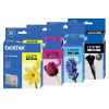 4 Pack Genuine Brother LC-37 Ink Cartridge Set (1BK,1C,1M,1Y)