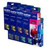 8 Pack Genuine Brother LC-38 Ink Cartridge Set (2BK,2C,2M,2Y)