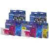 10 Pack Genuine Brother LC-57 Ink Cartridge Set (4BK,2C,2M,2Y)