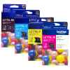 4 Pack Genuine Brother LC-77XL Ink Cartridge Set (1BK,1C,1M,1Y)