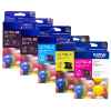 5 Pack Genuine Brother LC-77XL Ink Cartridge Set (2BK,1C,1M,1Y)