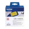 1 x Genuine Brother DK-44605 Yellow Removable Paper Tape Roll - 62mm x 30.48m - Continuous Length