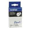 1 x Genuine Brother TC-201 12mm Black on White Laminated TC Tape 8 metres