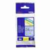 1 x Genuine Brother TZe-551 24mm Black on Blue Laminated Tape 8 metres