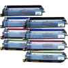 2 Lots of 4 Pack Compatible Brother TN-258XL Toner Cartridge Set High Yield