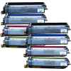 2 Lots of 4 Pack Compatible Brother TN-259 Toner Cartridge Set Super High Yield