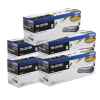 5 x Genuine Brother TN-251BK Black Toner Cartridge