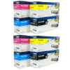 2 Lots of 4 Pack Genuine Brother TN-251 & TN-255 Toner Cartridge Set