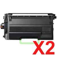 2 x Compatible Brother TN-3605XXL Toner Cartridge Super High Yield