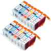 5 Pack Compatible Canon BCI-3e BCI-6 Ink Cartridge Set (1BK,1BK,1C,1M,1Y)