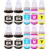 10 Pack Compatible Canon GI-60 GI60 Ink Bottle Set (4BK,2C,2M,2Y)