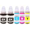 5 Pack Compatible Canon GI-60 GI60 Ink Bottle Set (2BK,1C,1M,1Y)