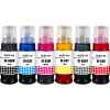 6 Pack Compatible Canon GI-63 GI63 Ink Bottle Set (1BK,1C,1M,1Y,1GY,1R)