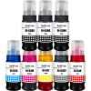 8 Pack Compatible Canon GI-63 GI63 Ink Bottle Set (3BK,1C,1M,1Y,1GY,1R)