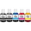 5 Pack Compatible Canon GI-66 GI66 Ink Bottle Set (2BK,1C,1M,1Y)